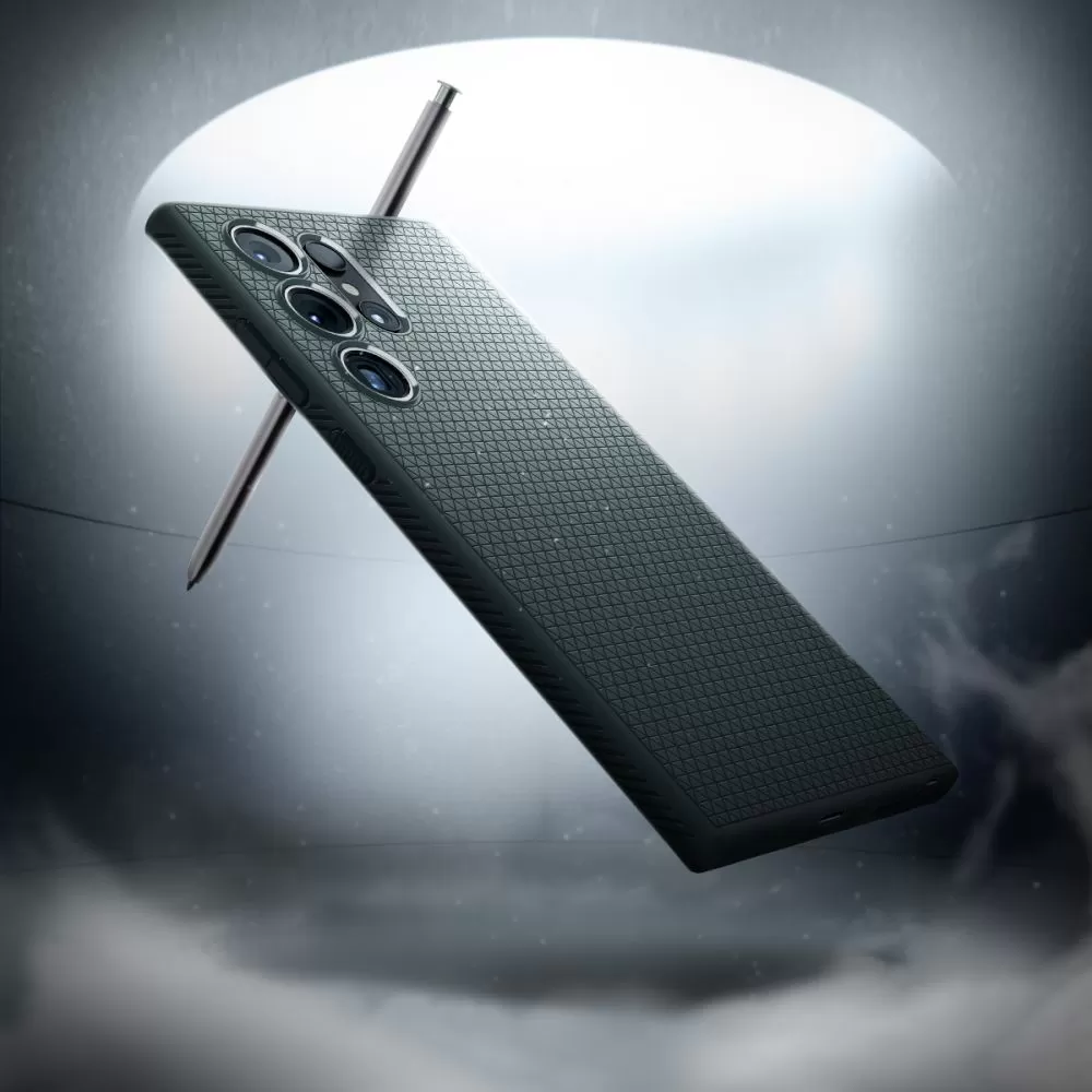 Samsung Galaxy S24 Ultra чехол зеленый SPIGEN LIQUID AIR
