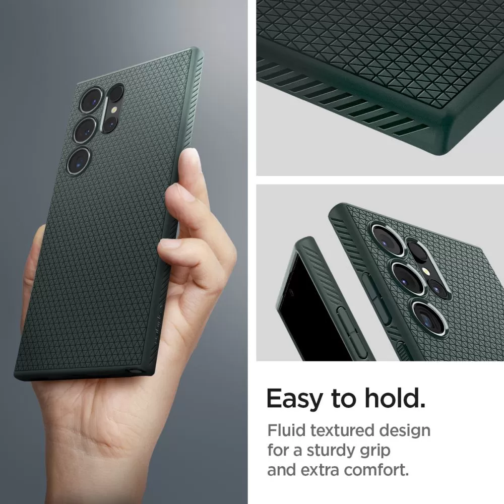 Samsung Galaxy S24 Ultra чехол зеленый SPIGEN LIQUID AIR