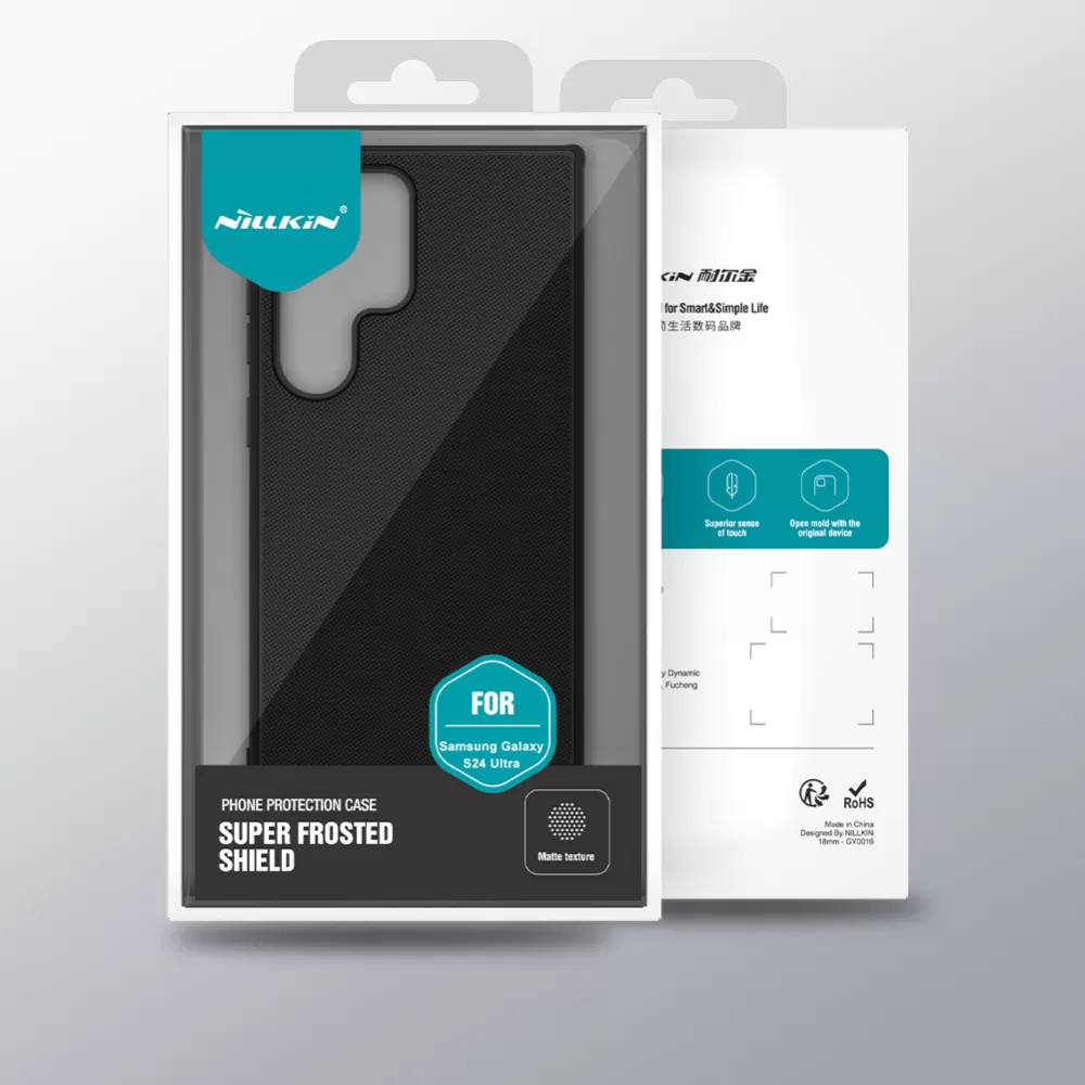 Samsung Galaxy S24 Ultra чехол синий NILLKIN SUPER FROSTED SHIELD PRO