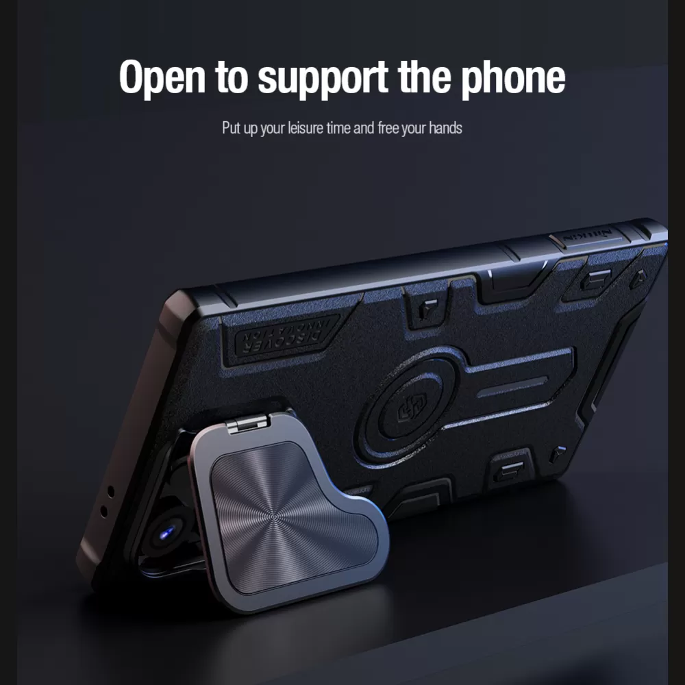 Samsung Galaxy S24 Ultra чехол синий NILLKIN CAMSHIELD ARMOR PROP