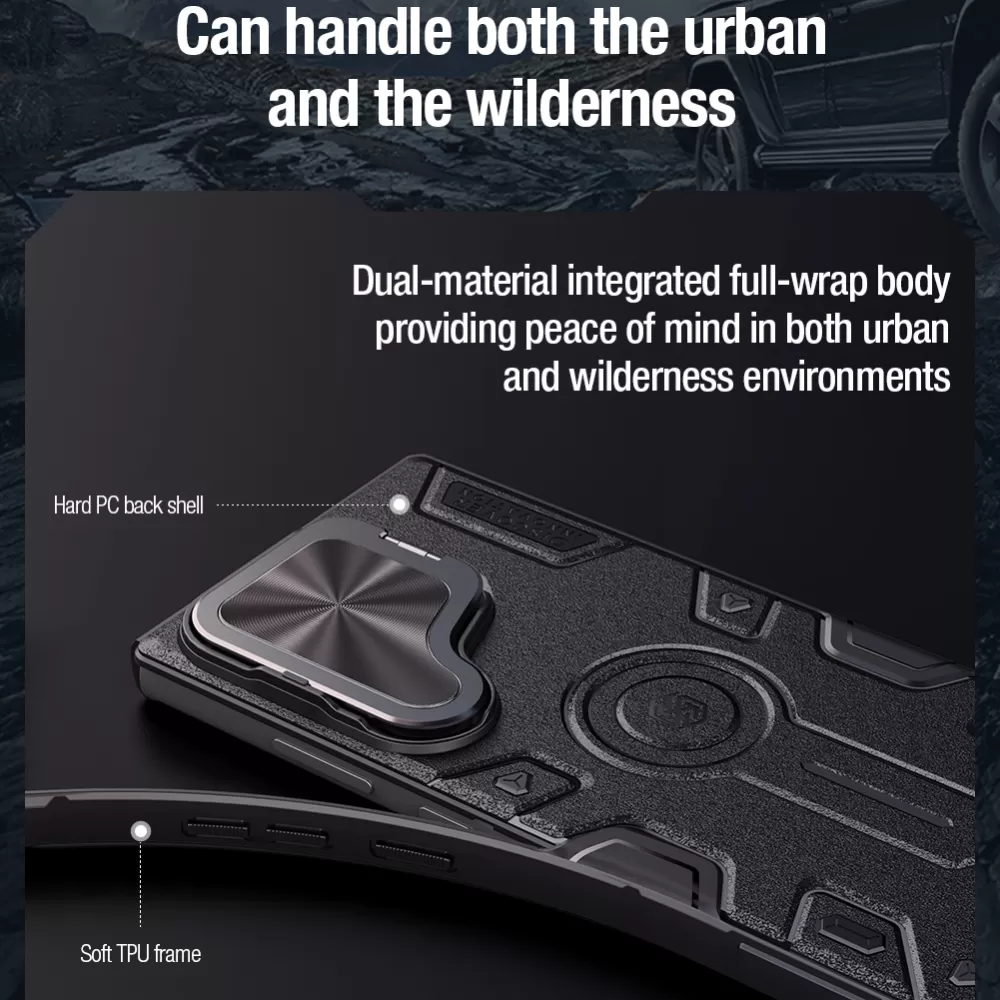 Samsung Galaxy S24 Ultra чехол синий NILLKIN CAMSHIELD ARMOR PROP