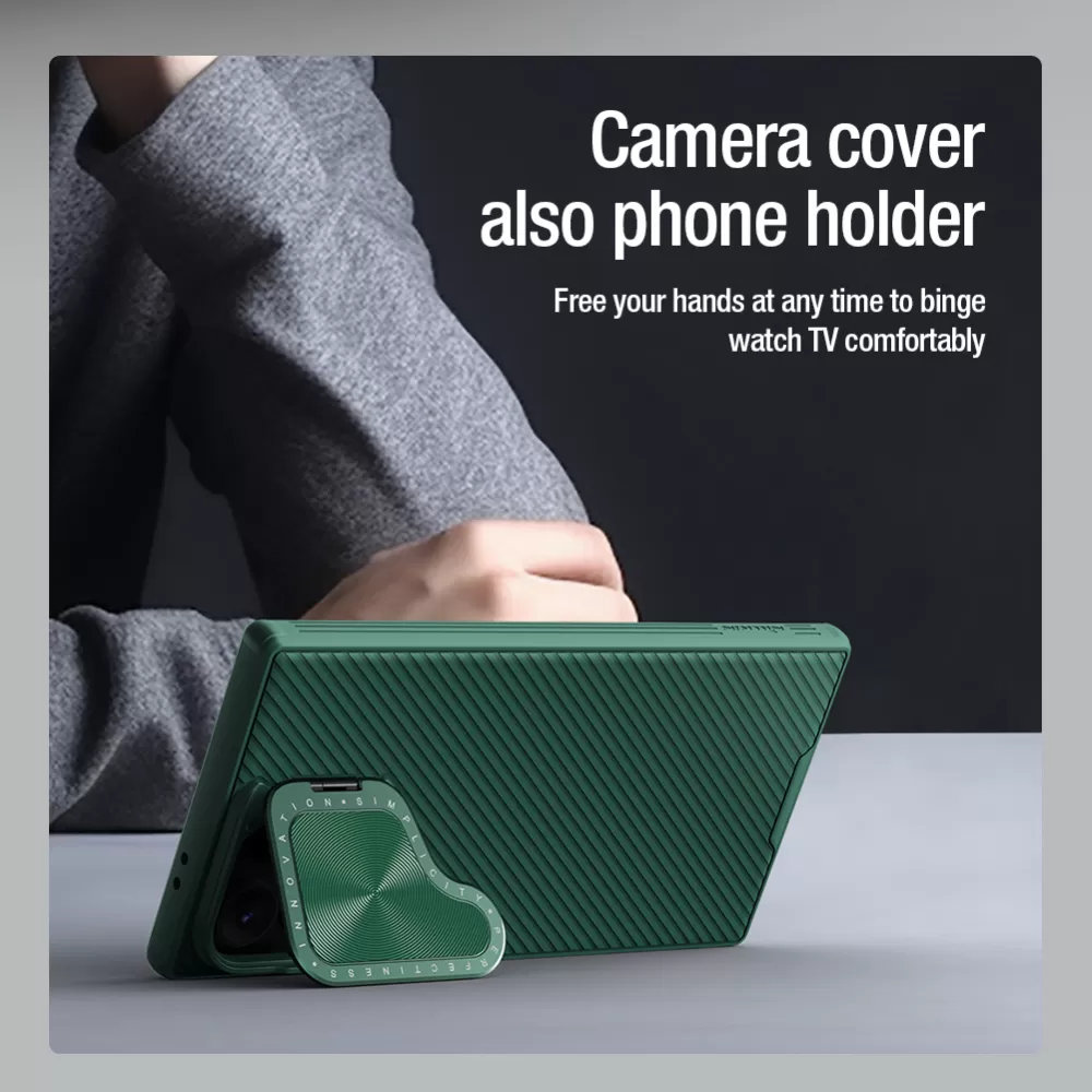 Samsung Galaxy S24 Ultra чехол синий NILLKIN CAMSHIELD PROP