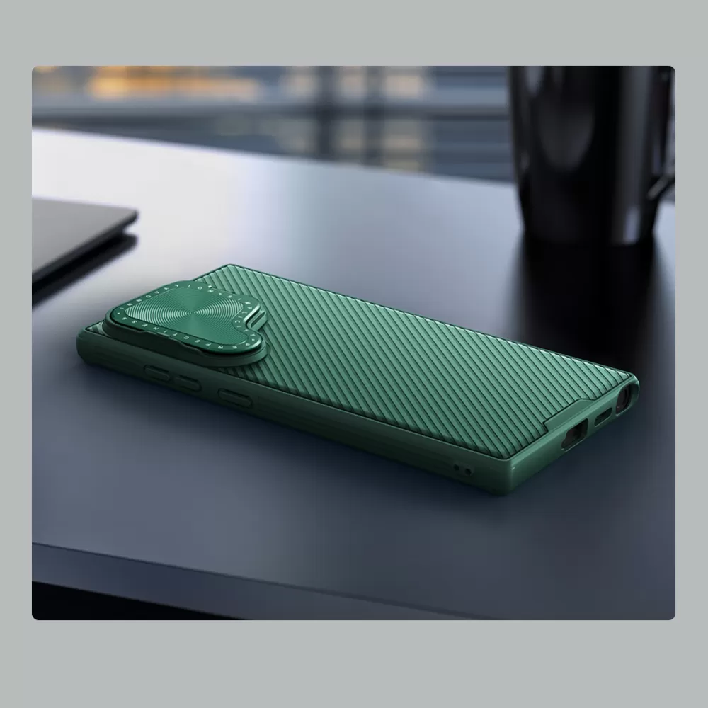 Samsung Galaxy S24 Ultra чехол синий NILLKIN CAMSHIELD PROP