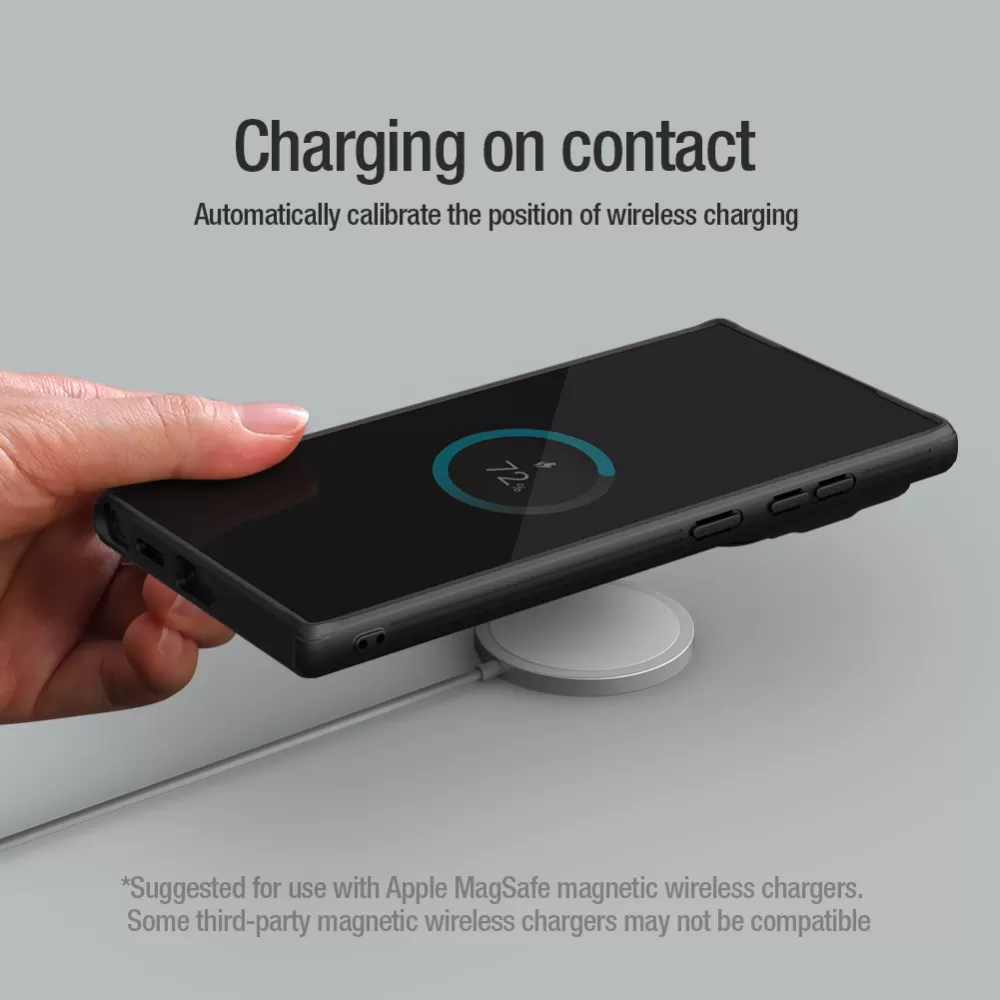 Samsung Galaxy S24 Ultra чехол синий NILLKIN CAMSHIELD PROP MAGNETIC