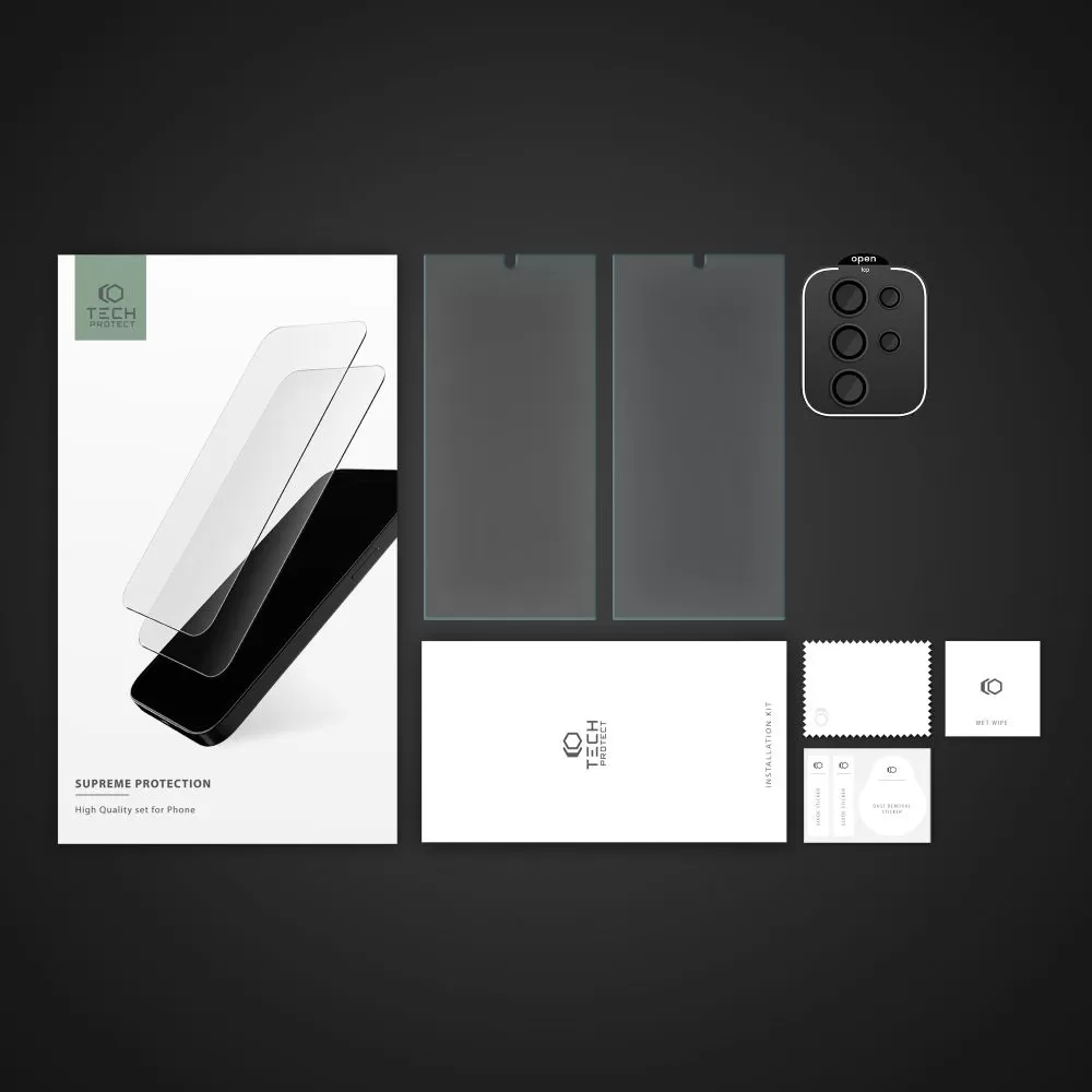 Samsung Galaxy S24 Ultra защитное стекло TECH-PROTECT SUPREME SET
