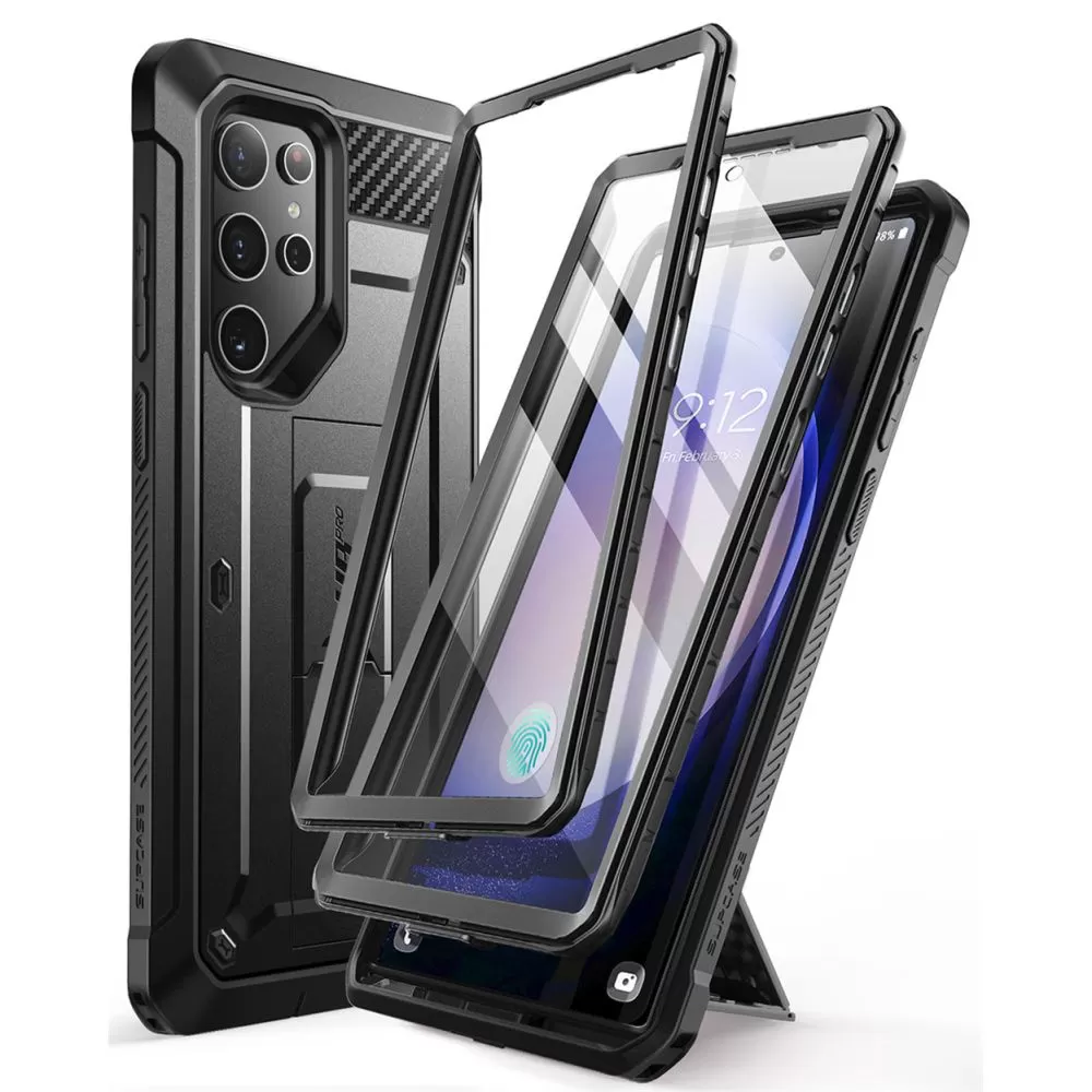 Samsung Galaxy S24 Ultra чехол черный SUPCASE UNICORN BEETLE PRO 2-SET