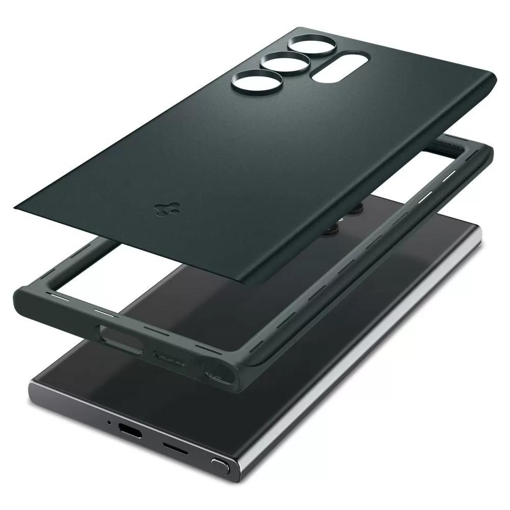 Samsung Galaxy S24 Ultra чехол зеленый SPIGEN THIN FIT