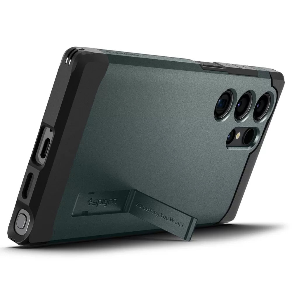 Samsung Galaxy S24 Ultra чехол зеленый SPIGEN TOUGH ARMOR
