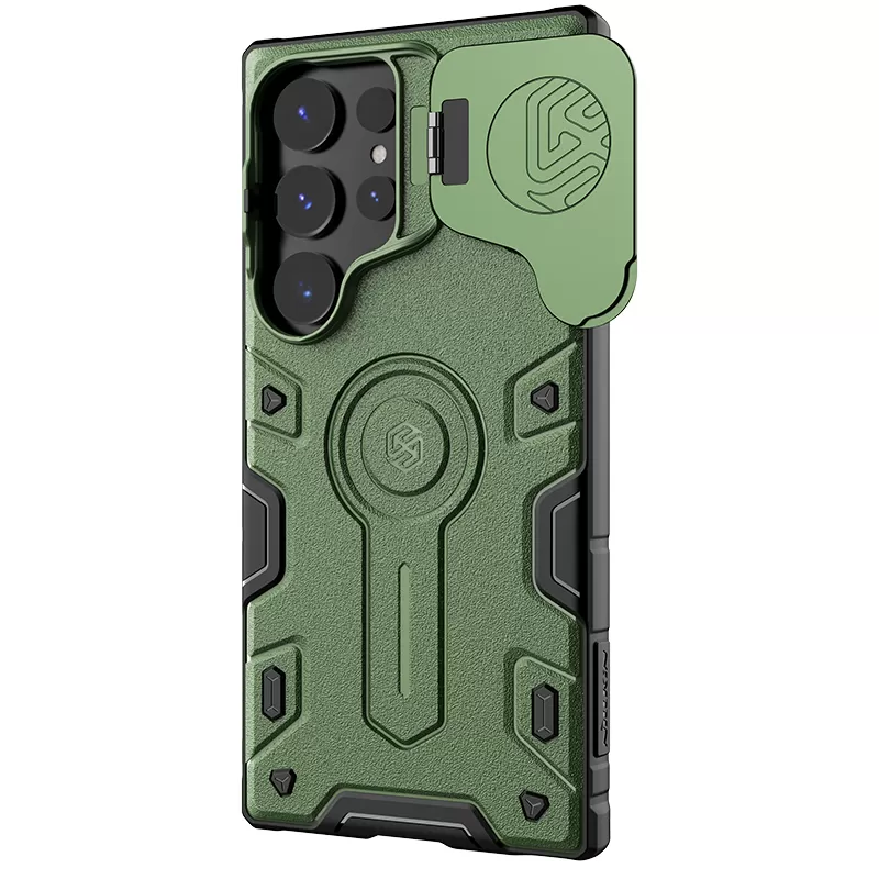 Samsung Galaxy S24 Ultra чехол зеленый NILLKIN CAMSHIELD ARMOR PROP