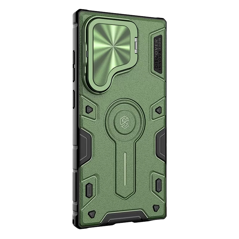 Samsung Galaxy S24 Ultra чехол зеленый NILLKIN CAMSHIELD ARMOR PROP