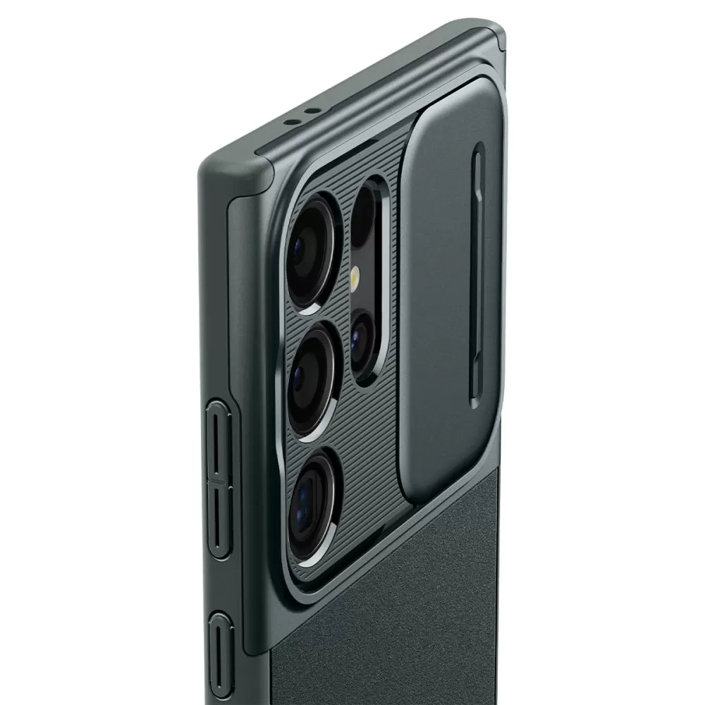 Samsung Galaxy S24 Ultra чехол зеленый SPIGEN OPTIK ARMOR