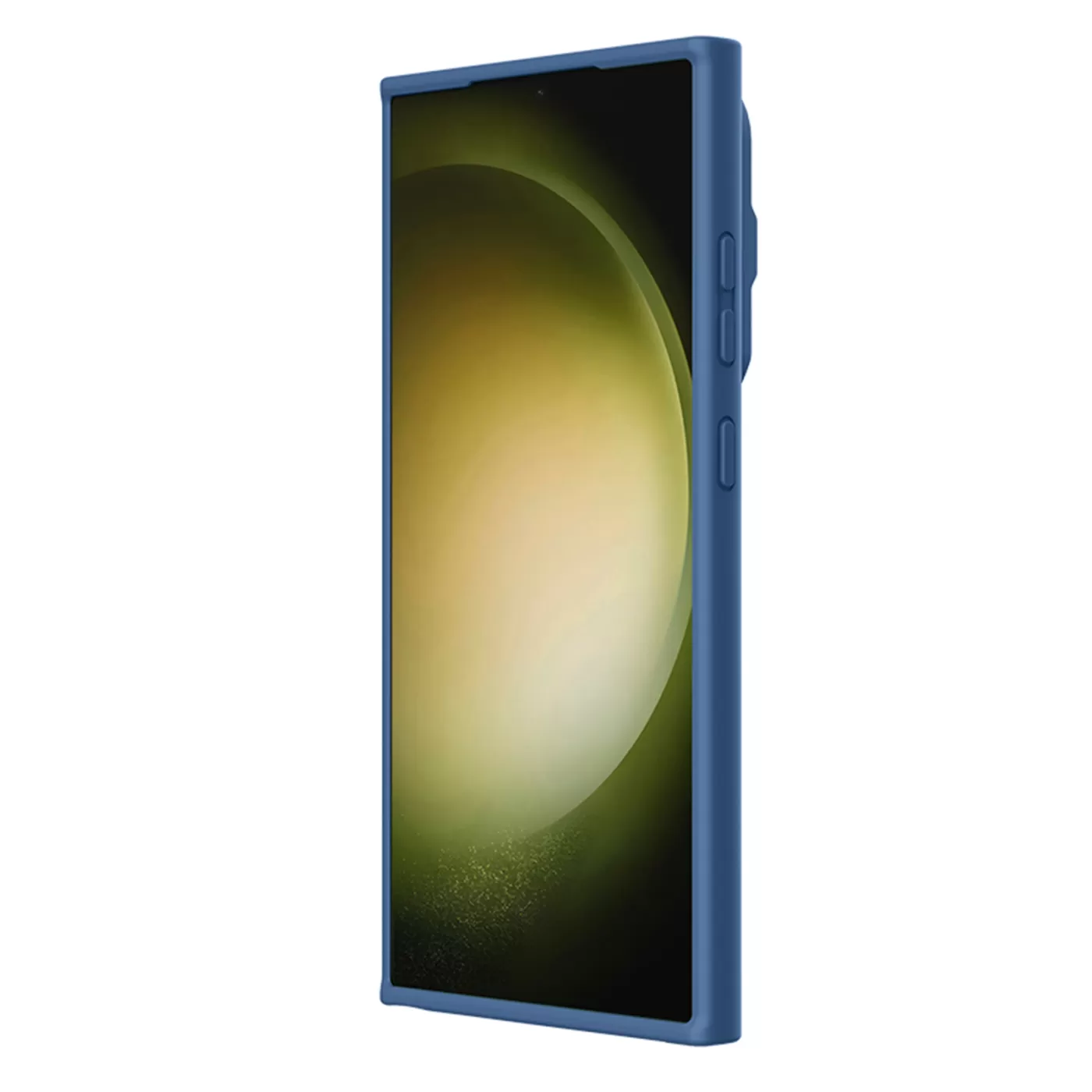 Samsung Galaxy S24 Ultra чехол синий NILLKIN CAMSHIELD SILKY PROP SILICONE
