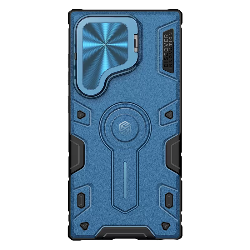 Samsung Galaxy S24 Ultra чехол синий NILLKIN CAMSHIELD ARMOR PROP