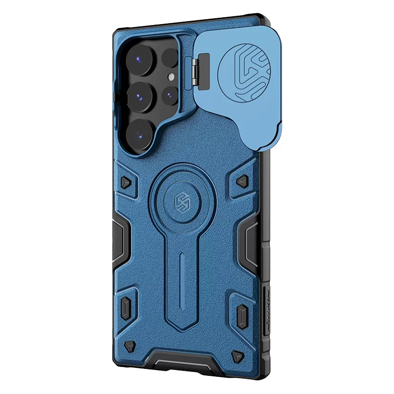 Samsung Galaxy S24 Ultra чехол синий NILLKIN CAMSHIELD ARMOR PROP