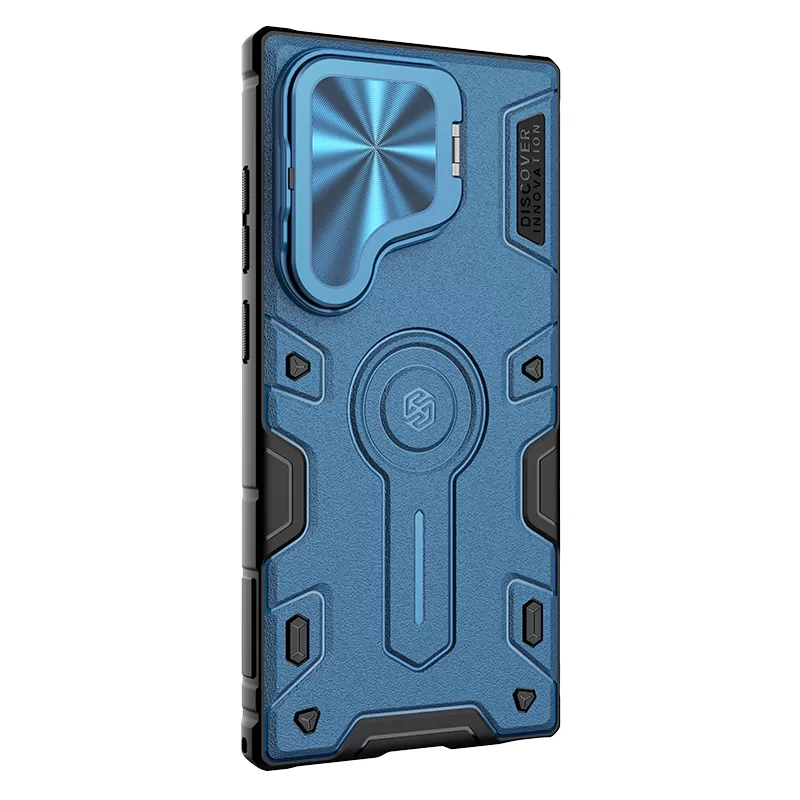 Samsung Galaxy S24 Ultra чехол синий NILLKIN CAMSHIELD ARMOR PROP