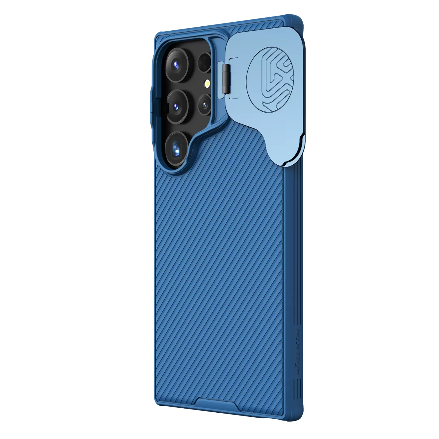 Samsung Galaxy S24 Ultra чехол синий NILLKIN CAMSHIELD PROP MAGNETIC