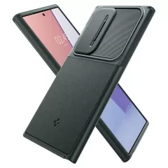 Samsung Galaxy S24 Ultra чехол зеленый SPIGEN OPTIK ARMOR