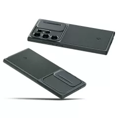 Samsung Galaxy S24 Ultra чехол зеленый SPIGEN OPTIK ARMOR