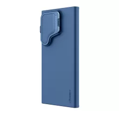 Samsung Galaxy S24 Ultra чехол синий NILLKIN CAMSHIELD SILKY PROP SILICONE