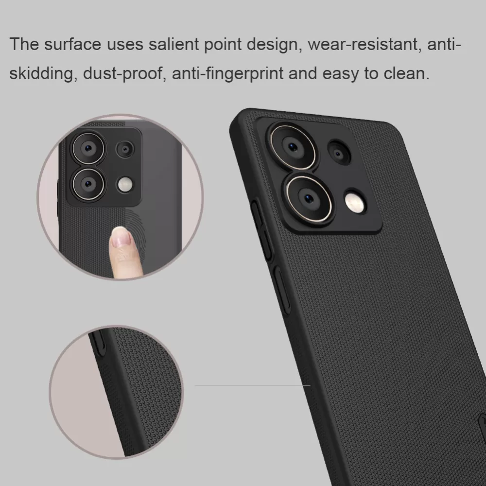 Xiaomi RedMi Note 12 dėklas mėlyna NILLKIN SUPER FROSTED SHIELD 13