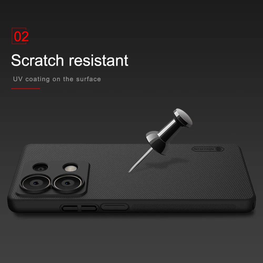 Xiaomi RedMi Note 12 dėklas mėlyna NILLKIN SUPER FROSTED SHIELD 13