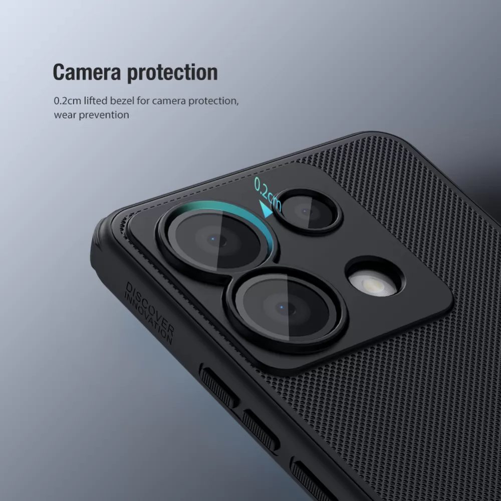 Xiaomi RedMi Note 13 Pro 5G dėklas raudonas NILLKIN SUPER FROSTED SHIELD PRO