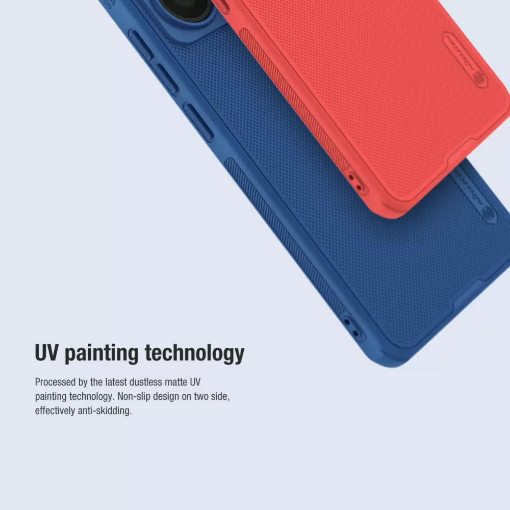 Xiaomi RedMi Note 13 Pro 5G dėklas raudonas NILLKIN SUPER FROSTED SHIELD PRO