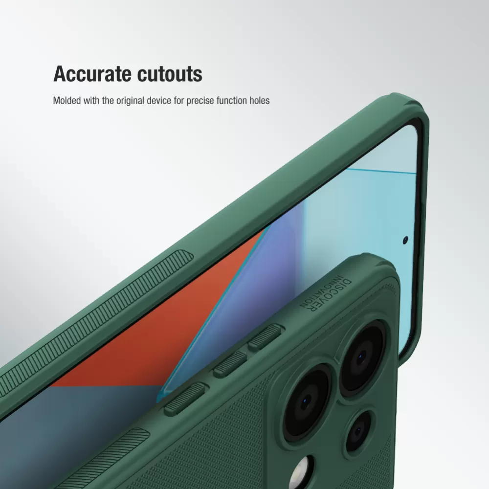 Xiaomi RedMi Note 13 Pro 5G dėklas raudonas NILLKIN SUPER FROSTED SHIELD PRO