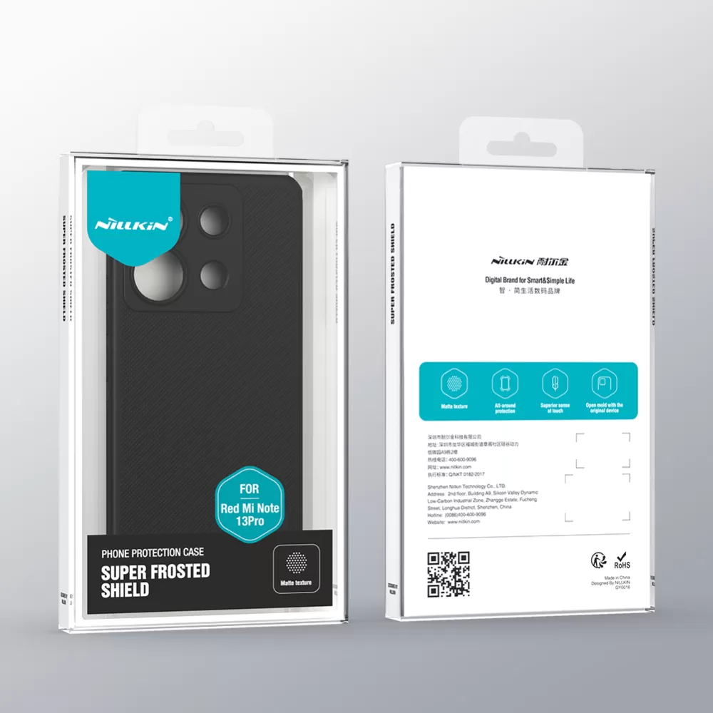 Xiaomi RedMi Note 13 Pro 5G dėklas raudonas NILLKIN SUPER FROSTED SHIELD PRO