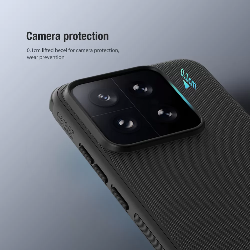 Xiaomi 14 dėklas raudonas NILLKIN SUPER FROSTED SHIELD PRO