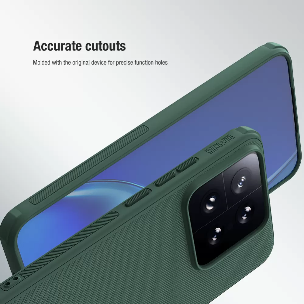 Xiaomi 14 dėklas raudonas NILLKIN SUPER FROSTED SHIELD PRO
