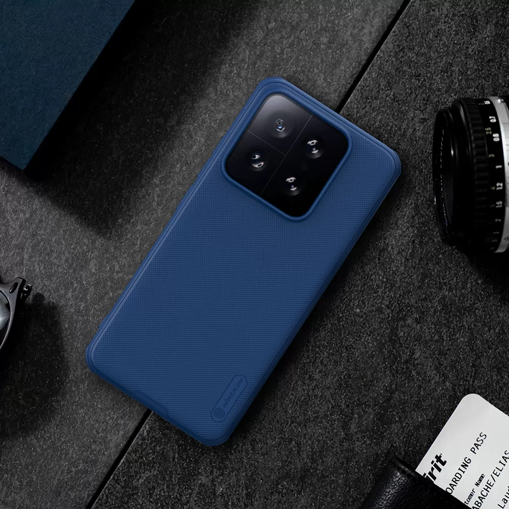 Xiaomi 14 dėklas raudonas NILLKIN SUPER FROSTED SHIELD PRO