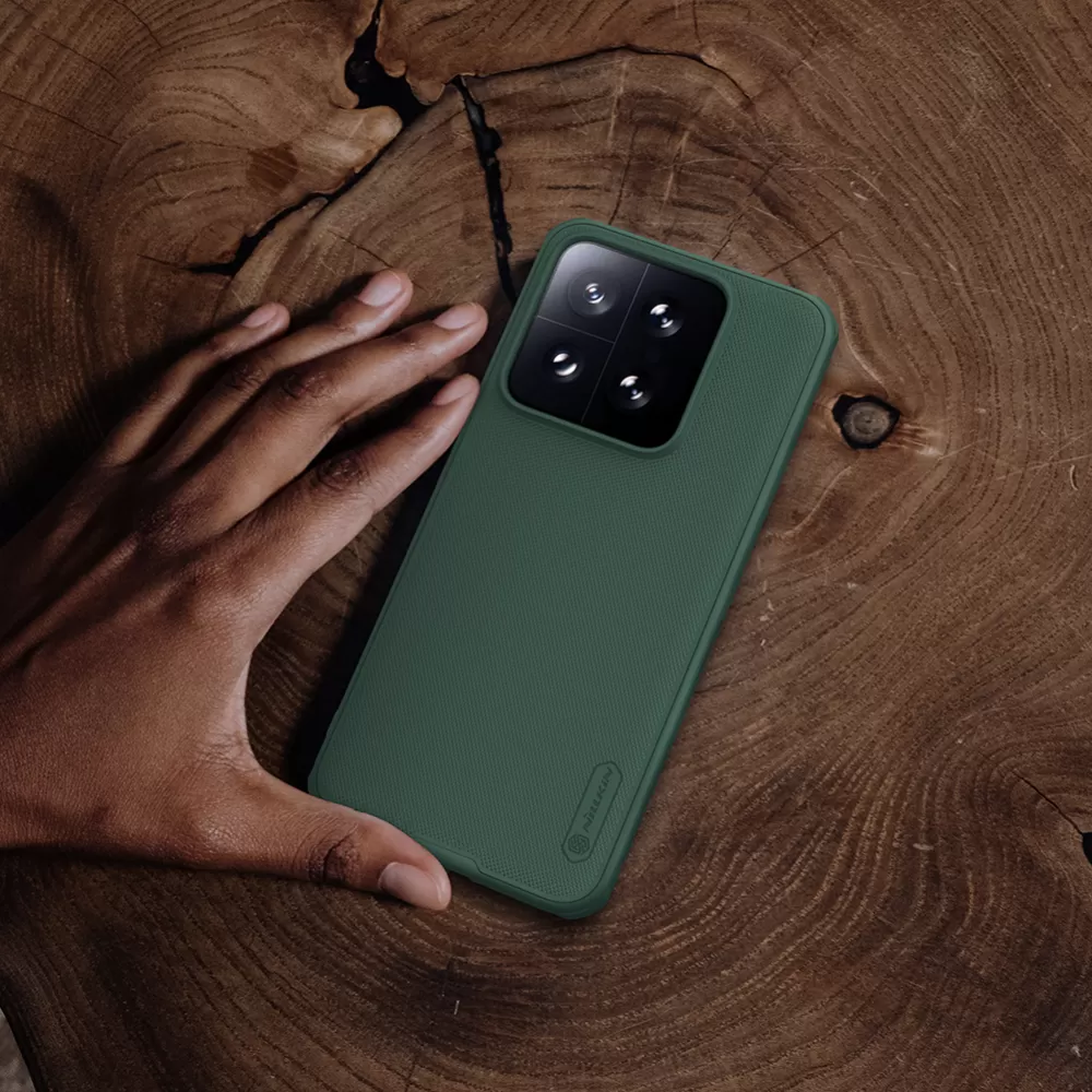 Xiaomi 14 dėklas raudonas NILLKIN SUPER FROSTED SHIELD PRO