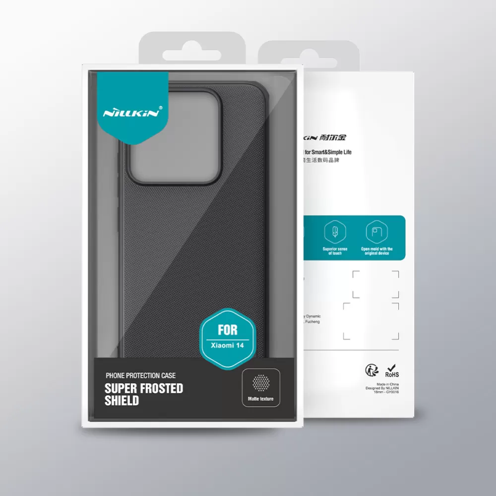 Xiaomi 14 dėklas raudonas NILLKIN SUPER FROSTED SHIELD PRO