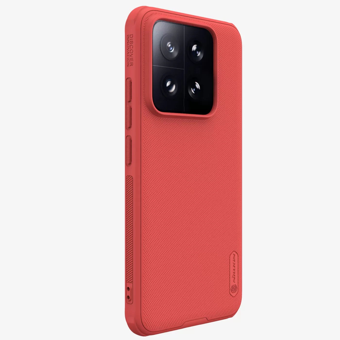Xiaomi 14 dėklas raudonas NILLKIN SUPER FROSTED SHIELD PRO