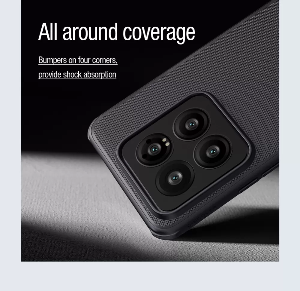 Xiaomi 14 Pro ümbris must NILLKIN SUPER FROSTED SHIELD PRO MAGNETIC