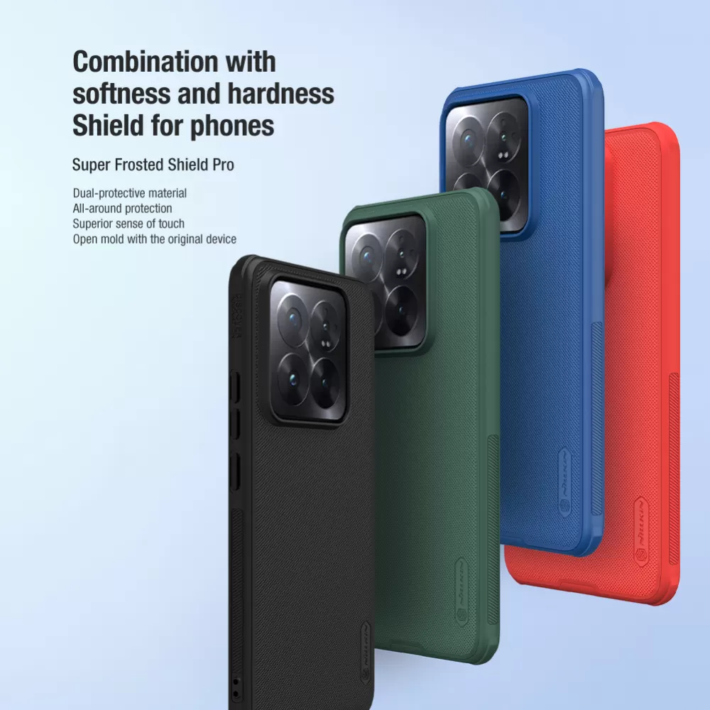 Xiaomi 14 Pro ümbris sinine NILLKIN SUPER FROSTED SHIELD PRO