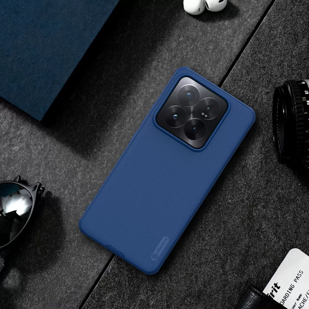 Xiaomi 14 Pro ümbris sinine NILLKIN SUPER FROSTED SHIELD PRO