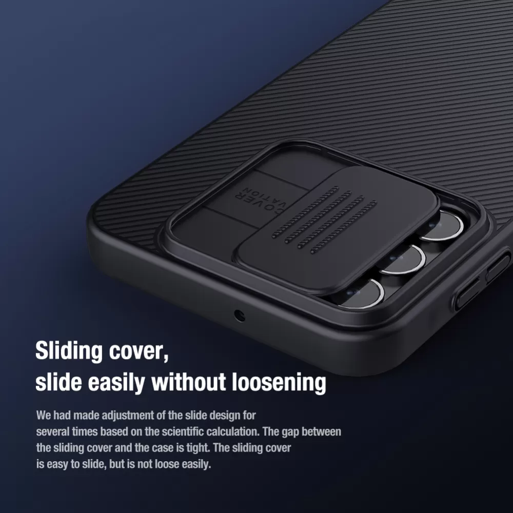 Samsung Galaxy A25 dėklas mėlyna NILLKIN CAMSHIELD