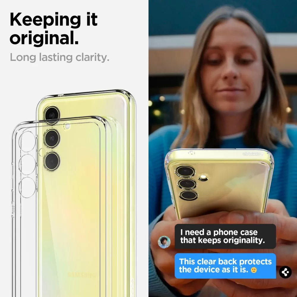 Samsung Galaxy A35 dėklas skaidrus SPIGEN ULTRA HYBRID 5G
