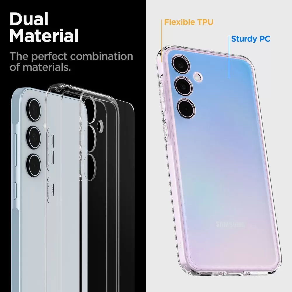 Samsung Galaxy A35 dėklas skaidrus SPIGEN ULTRA HYBRID 5G