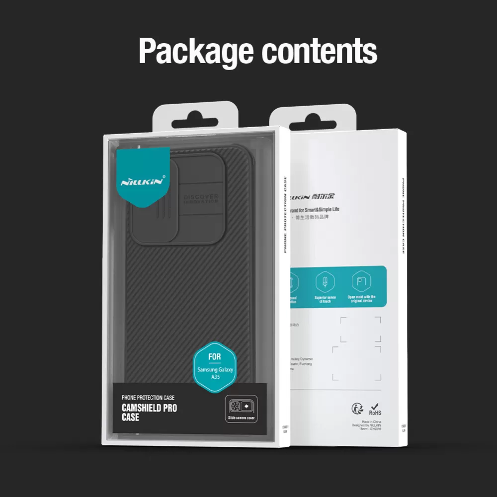 Samsung Galaxy A35 dėklas Juoda NILLKIN CAMSHIELD PRO