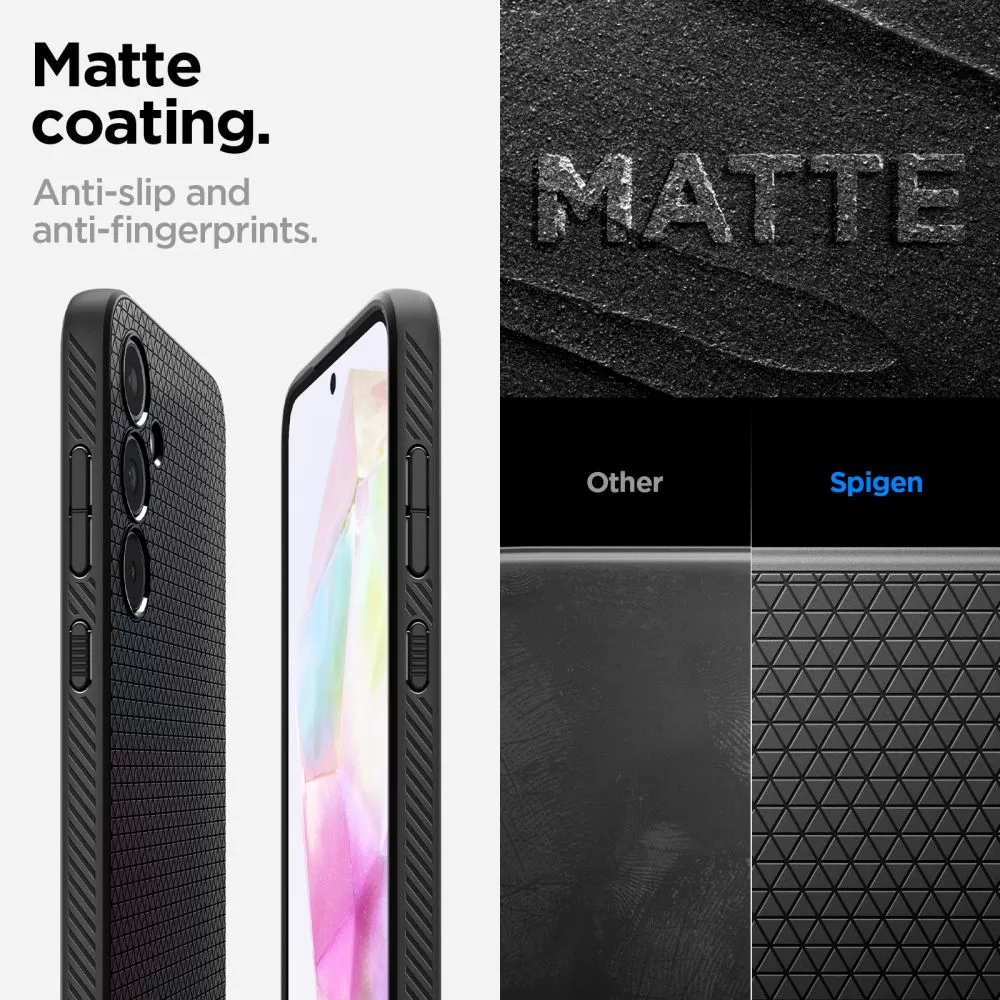 Samsung Galaxy A35 dėklas Juoda SPIGEN LIQUID AIR 5G