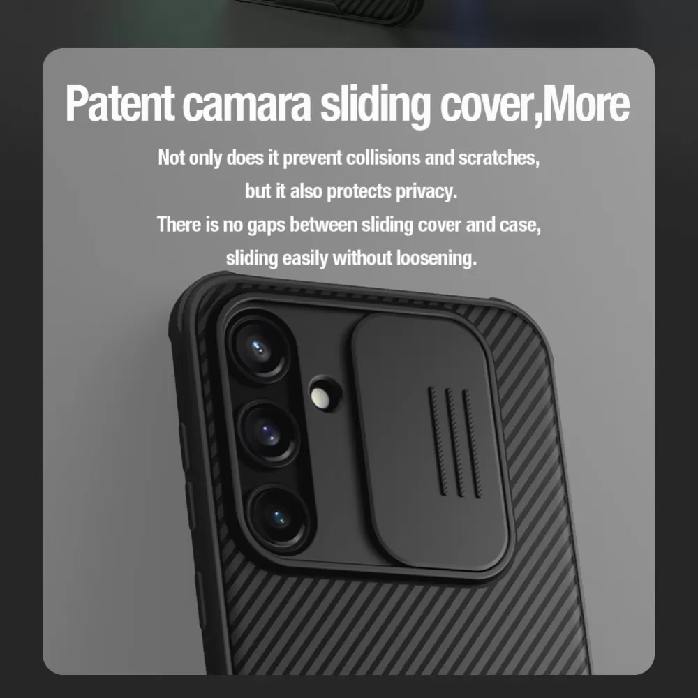 Samsung Galaxy A35 dėklas mėlyna NILLKIN CAMSHIELD PRO