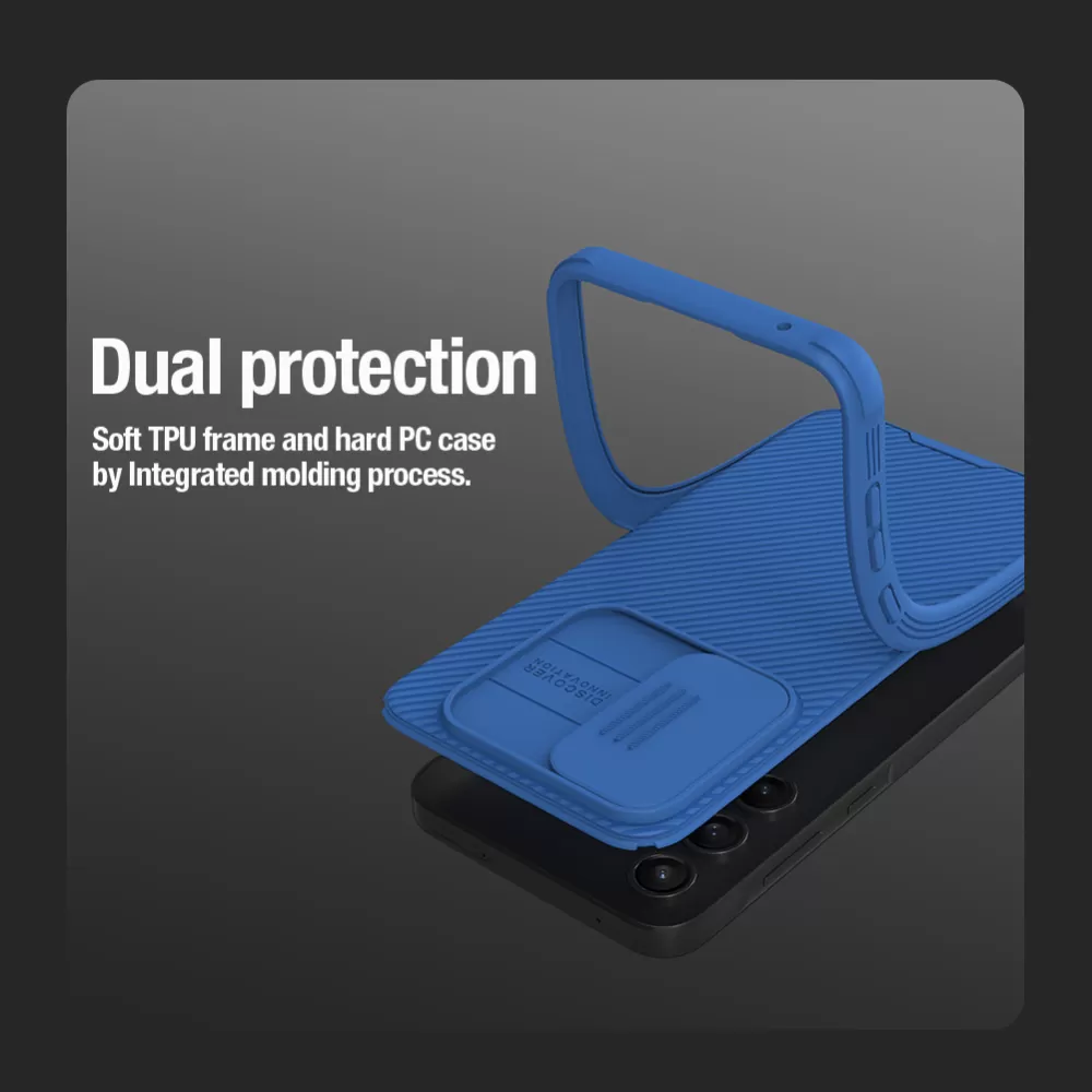 Samsung Galaxy A35 dėklas mėlyna NILLKIN CAMSHIELD PRO