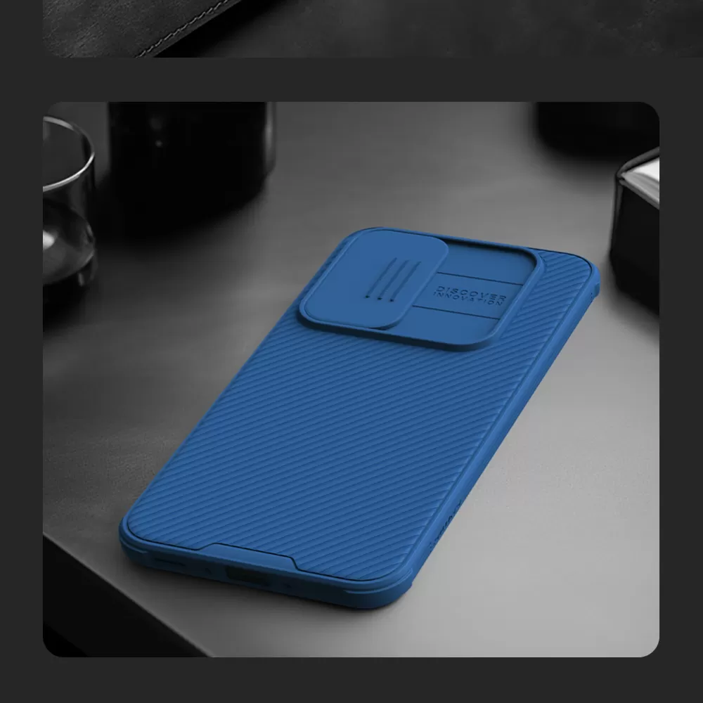 Samsung Galaxy A35 dėklas mėlyna NILLKIN CAMSHIELD PRO