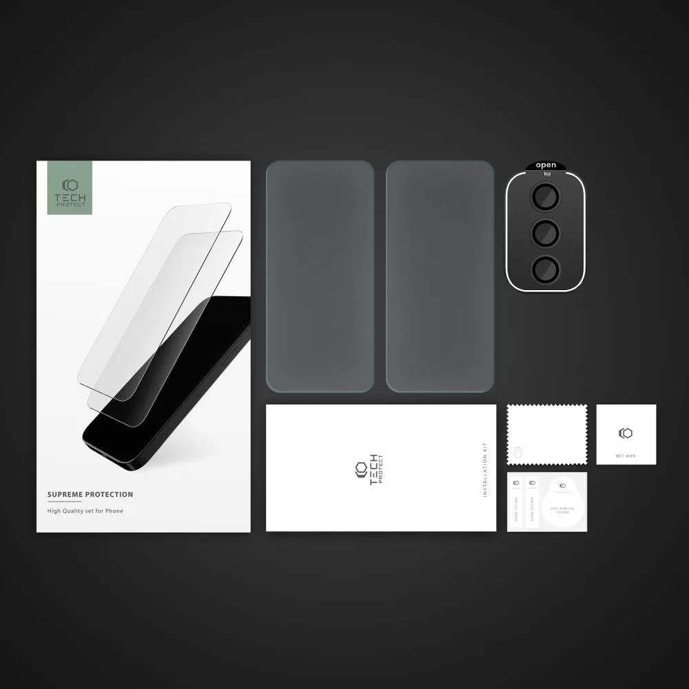 Samsung Galaxy A35 apsauginis stiklas TECH-PROTECT SUPREME SET