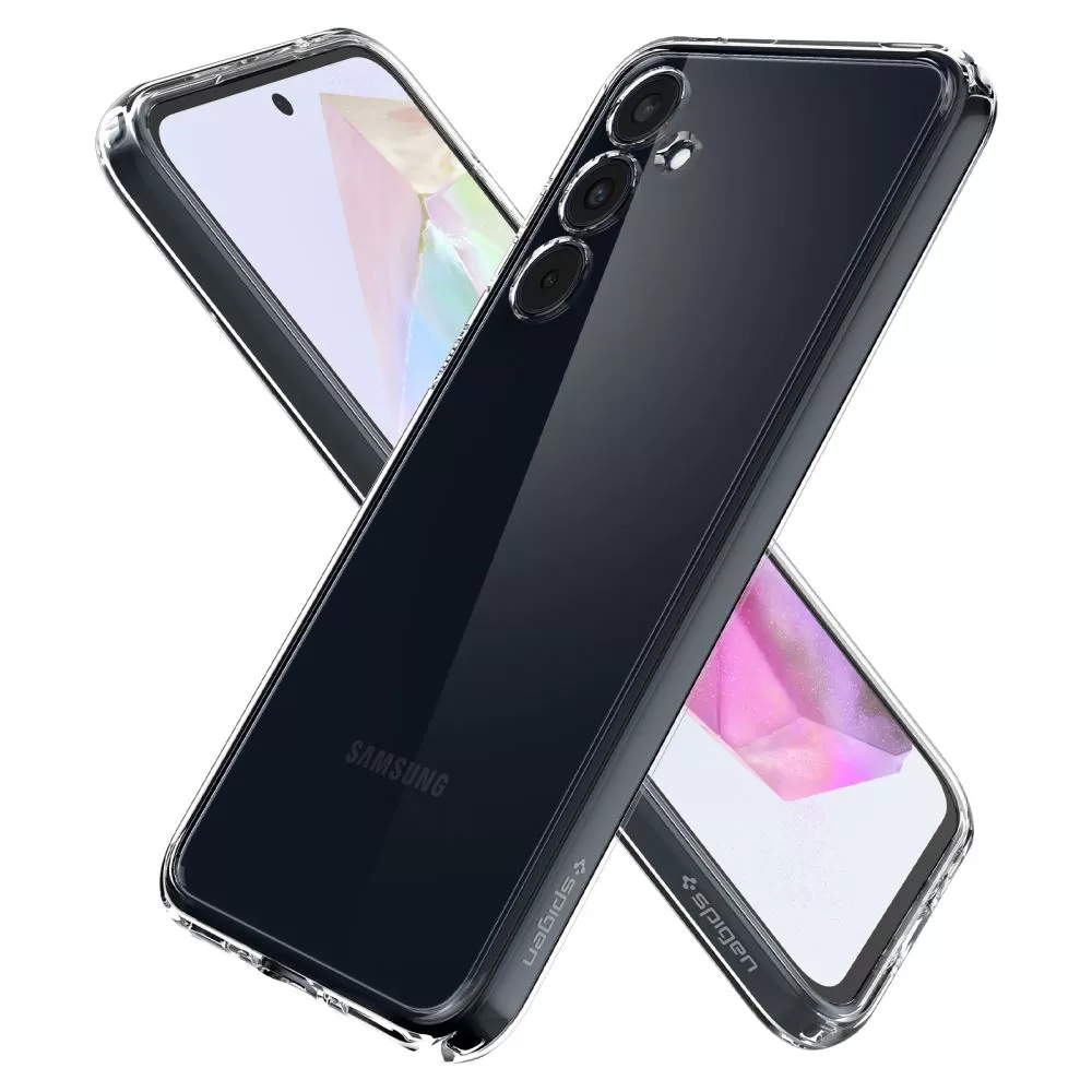 Samsung Galaxy A35 dėklas skaidrus SPIGEN ULTRA HYBRID 5G