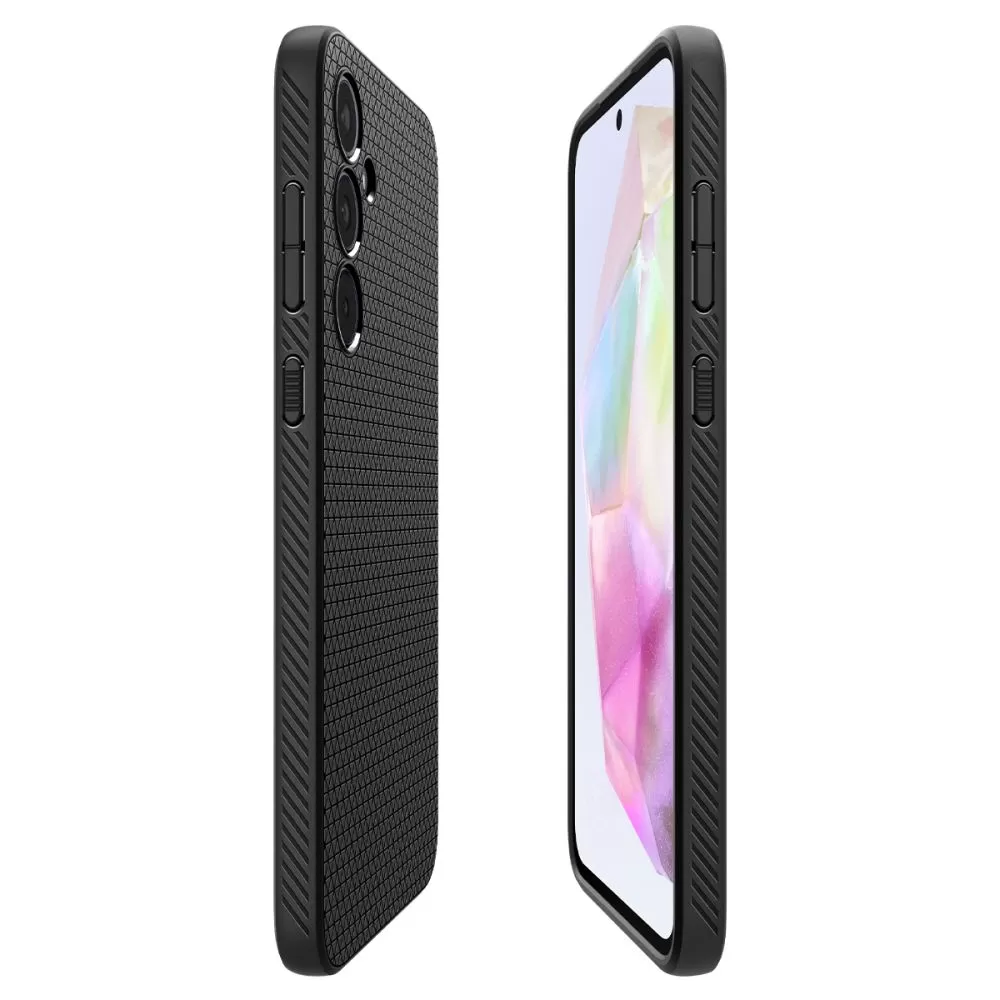 Samsung Galaxy A35 dėklas Juoda SPIGEN LIQUID AIR 5G