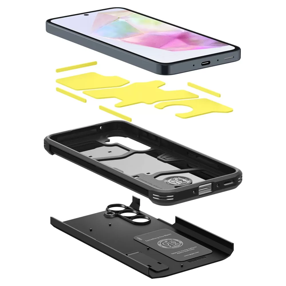 Samsung Galaxy A35 dėklas Juoda SPIGEN TOUGH ARMOR 5G